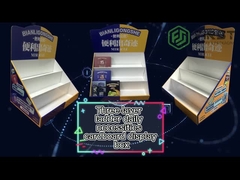 صفحه نمایش PDQ کارتن قابل بازیافت لوگوی سفارشی نمایش پیشخوان مقوای خرده فروشی